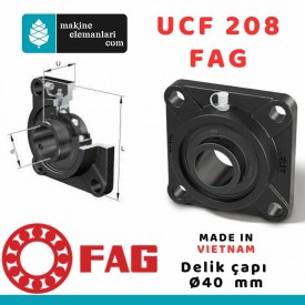 UCF 208 FAG YATAKLI RULMAN (Mil Çapı : 40 mm) (Made in Vietnam)